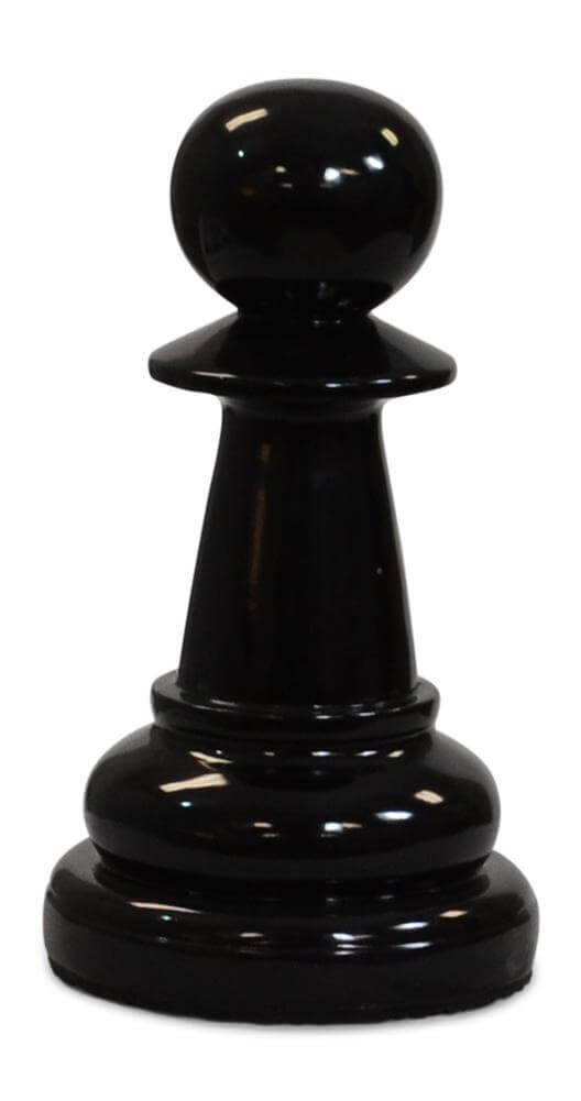 Mega Chess Buy Individual Chess Pieces MegaChess 12 Inch Black Fiberglass Pawn Giant Chess Piece