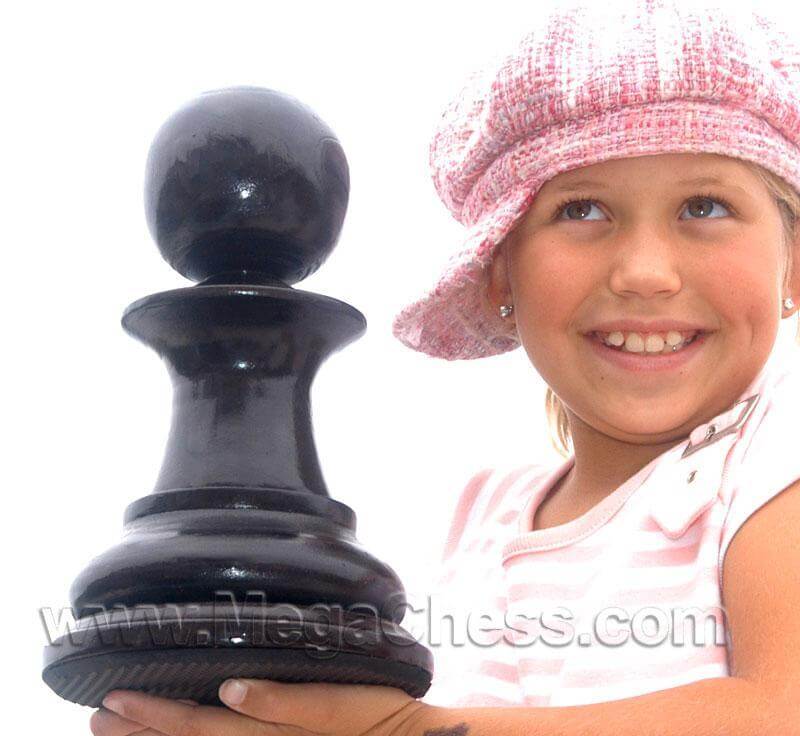 Mega Chess Buy Individual Chess Pieces MegaChess 12 Inch Dark Teak Pawn Giant Chess Piece