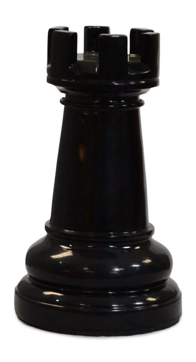 Mega Chess Buy Individual Chess Pieces MegaChess 14 Inch Black Fiberglass Rook Giant Chess Piece