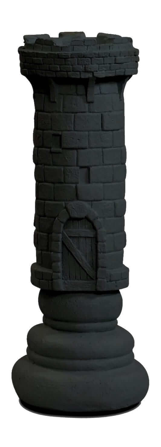 Mega Chess Buy Individual Chess Pieces MegaChess 14 Inch Dark Fiberglass Medieval Rook Giant Chess Piece