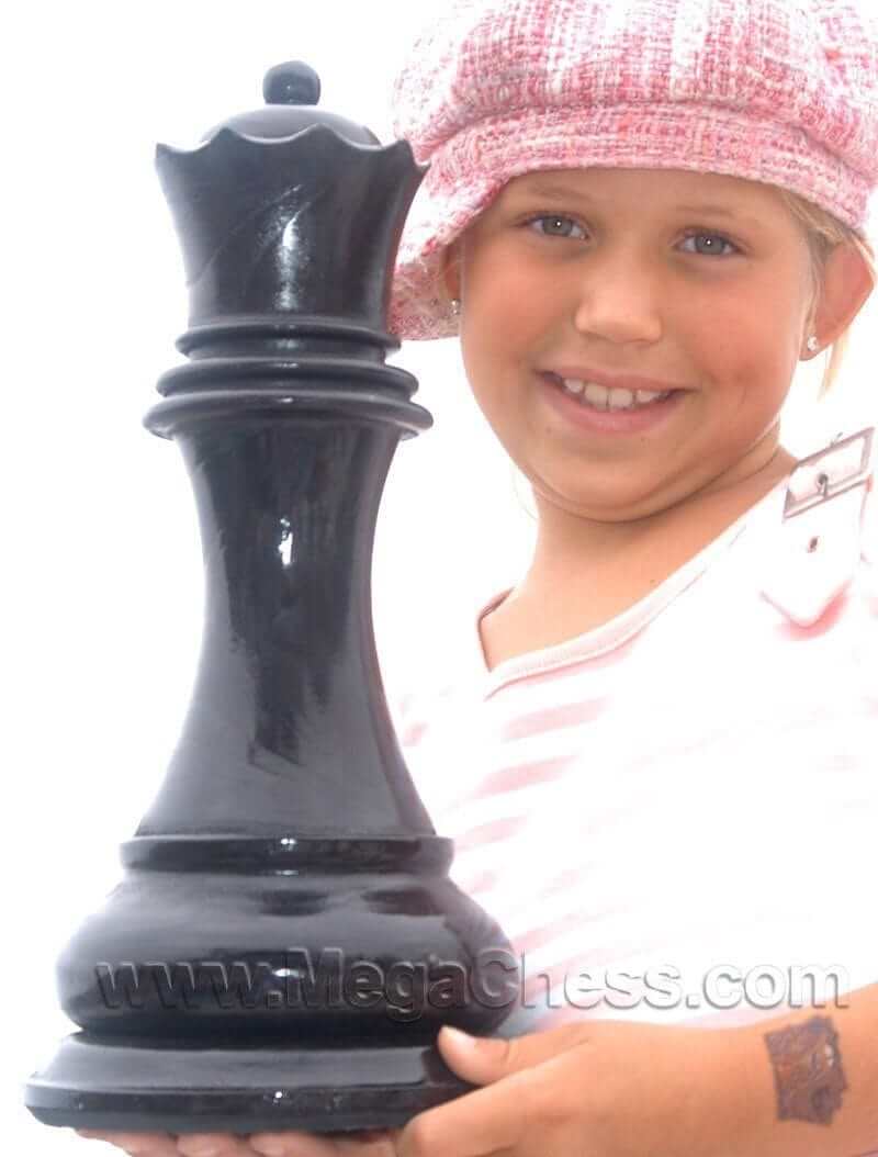 Mega Chess Buy Individual Chess Pieces MegaChess 14 Inch Dark Teak Queen Giant Chess Piece