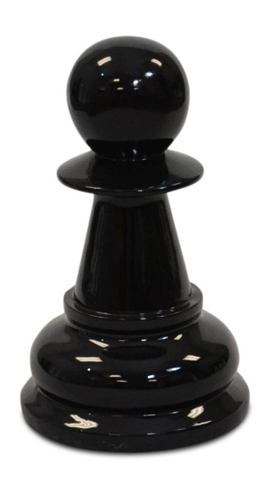 Mega Chess Buy Individual Chess Pieces MegaChess 16 Inch Black Fiberglass Pawn Giant Chess Piece