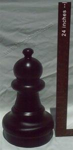 Mega Chess Buy Individual Chess Pieces MegaChess 16 Inch Dark Plastic Pawn Giant Chess Piece