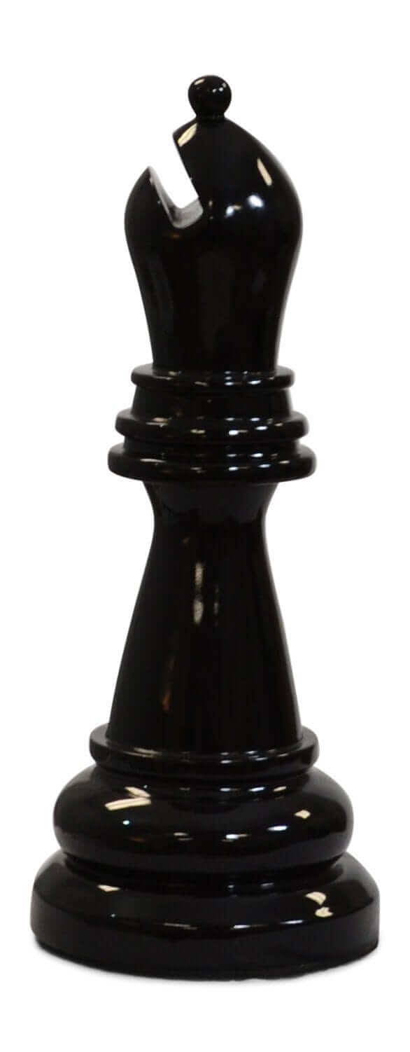 Mega Chess Buy Individual Chess Pieces MegaChess 18 Inch Black Fiberglass Bishop Giant Chess Piece