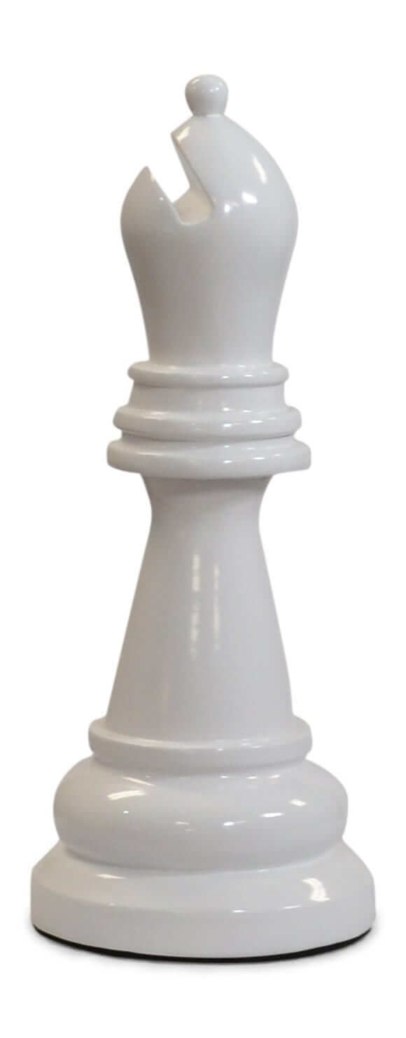 Mega Chess Buy Individual Chess Pieces MegaChess 18 Inch White Fiberglass Bishop Giant Chess Piece