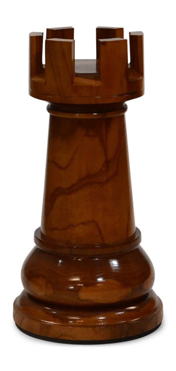 Mega Chess Buy Individual Chess Pieces MegaChess 20 Inch Light Teak Rook Giant Chess Piece