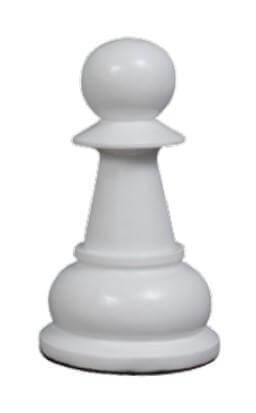 Mega Chess Buy Individual Chess Pieces MegaChess 20 Inch White Fiberglass Pawn Giant Chess Piece