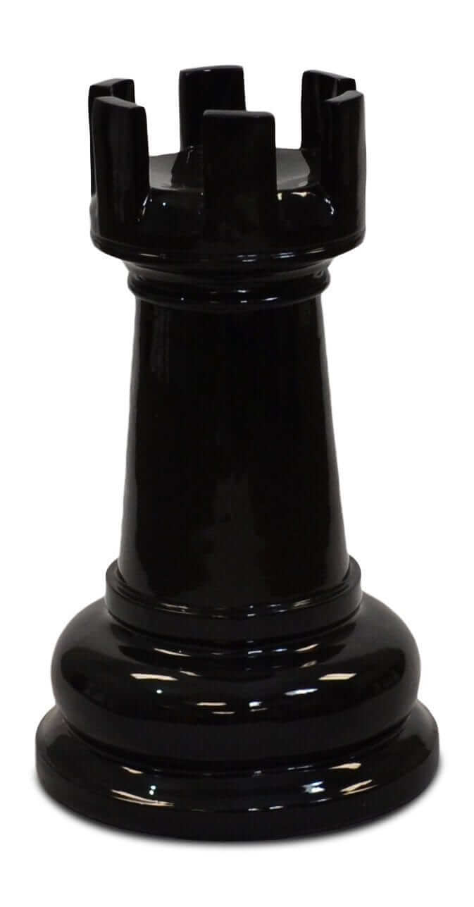 Mega Chess Buy Individual Chess Pieces MegaChess 21 Inch Black Fiberglass Rook Giant Chess Piece