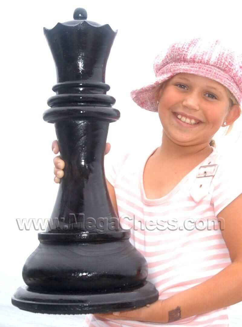 Mega Chess Buy Individual Chess Pieces MegaChess 21 Inch Dark Teak Queen Giant Chess Piece