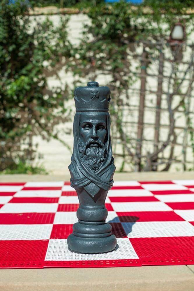 Mega Chess Buy Individual Chess Pieces MegaChess 24 Inch Dark Fiberglass Medieval King Giant Chess Piece