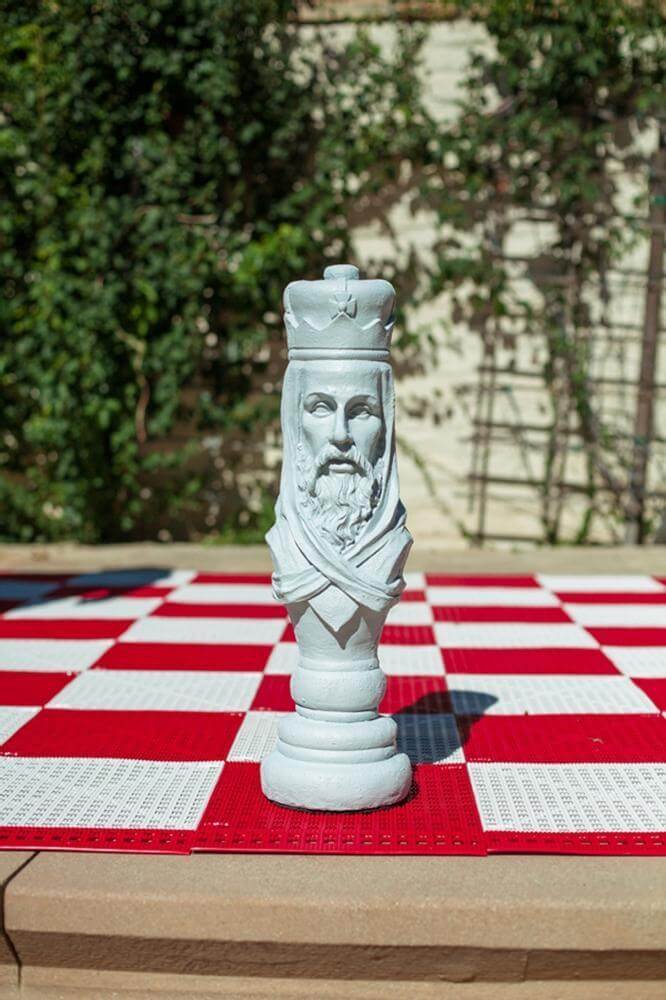 Mega Chess Buy Individual Chess Pieces MegaChess 24 Inch Light Fiberglass Medieval King Giant Chess Piece