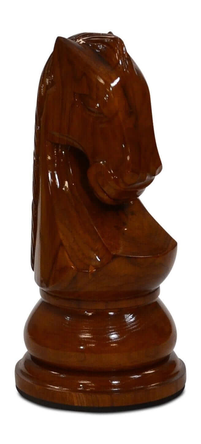 Mega Chess Buy Individual Chess Pieces MegaChess 24 Inch Light Teak Knight Giant Chess Piece