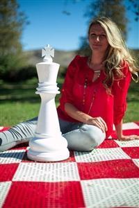 Mega Chess Buy Individual Chess Pieces MegaChess 24 Inch White Fiberglass King Giant Chess Piece