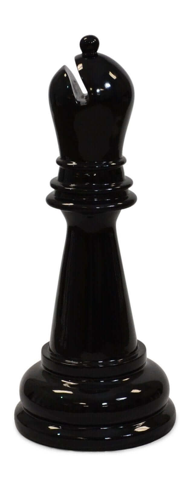 Mega Chess Buy Individual Chess Pieces MegaChess 28 Inch Black Fiberglass Bishop Giant Chess Piece