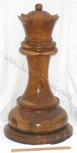 Mega Chess Buy Individual Chess Pieces MegaChess 29 Inch Light Teak Queen Giant Chess Piece