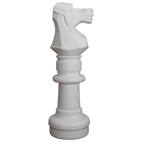 Mega Chess Buy Individual Chess Pieces MegaChess 30 Inch White Plastic Knight Giant Chess Piece