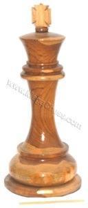 Mega Chess Buy Individual Chess Pieces MegaChess 36 Inch Light Teak King Giant Chess Piece