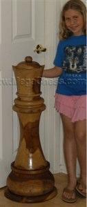 Mega Chess Buy Individual Chess Pieces MegaChess 36 Inch Light Teak Queen Giant Chess Piece