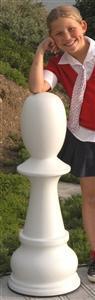 Mega Chess Buy Individual Chess Pieces MegaChess 36 Inch White Fiberglass Pawn Giant Chess Piece