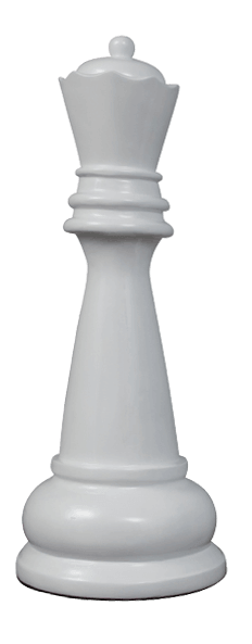 Mega Chess Buy Individual Chess Pieces MegaChess 39 Inch White Fiberglass Queen Giant Chess Piece