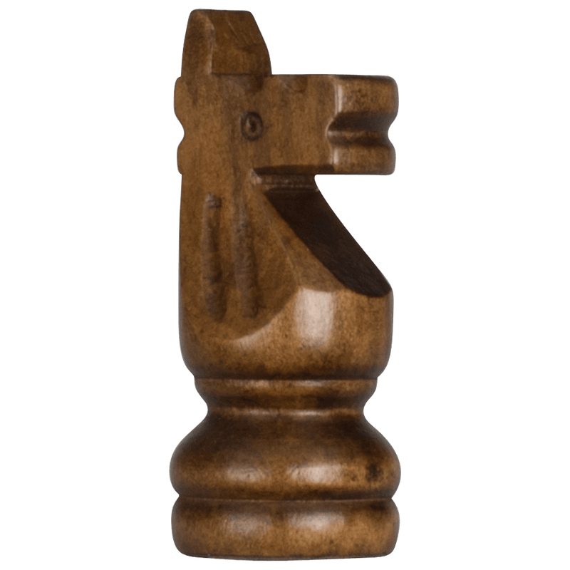 Mega Chess Buy Individual Chess Pieces MegaChess 4 Inch Dark Rubber Tree Knight Giant Chess Piece