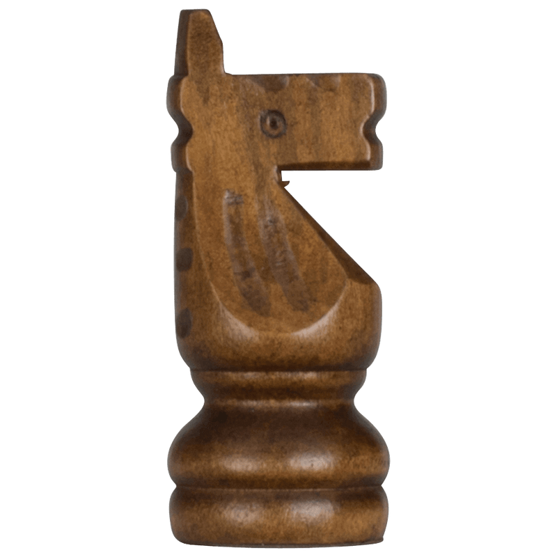 Mega Chess Buy Individual Chess Pieces MegaChess 4 Inch Dark Rubber Tree Knight Giant Chess Piece