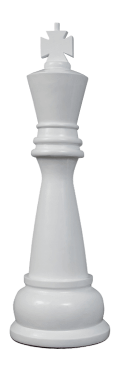 Mega Chess Buy Individual Chess Pieces MegaChess 48 Inch White Fiberglass King Giant Chess Piece