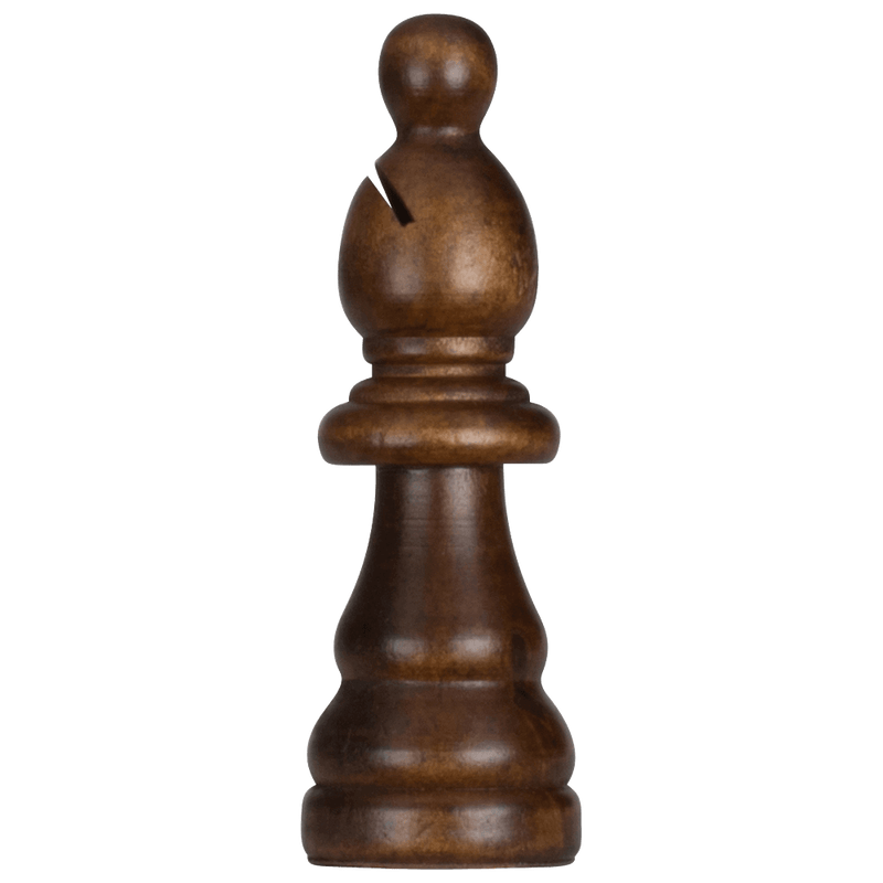 Mega Chess Buy Individual Chess Pieces MegaChess 5 Inch Dark Rubber Tree Bishop Giant Chess Piece