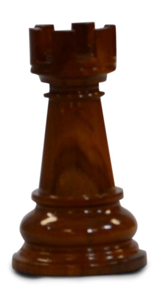 Mega Chess Buy Individual Chess Pieces MegaChess 5 Inch Light Teak Rook Giant Chess Piece