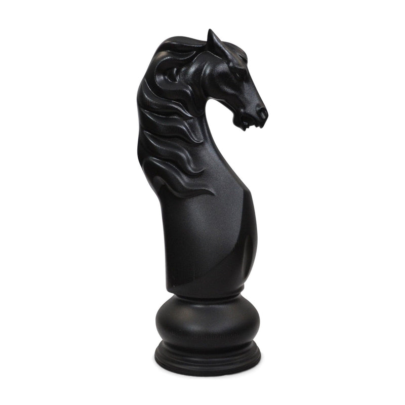 Mega Chess Buy Individual Chess Pieces MegaChess 50 Inch Black Fiberglass Knight Giant Chess Piece