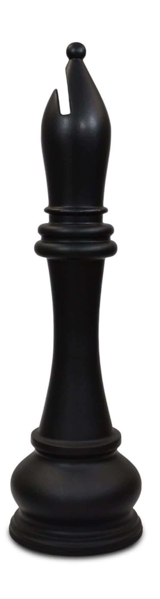 Mega Chess Buy Individual Chess Pieces MegaChess 59 Inch Black Fiberglass Bishop Giant Chess Piece