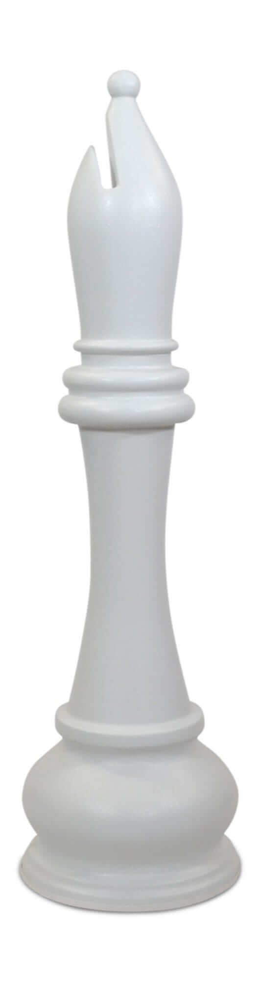 Mega Chess Buy Individual Chess Pieces MegaChess 59 Inch White Fiberglass Bishop Giant Chess Piece