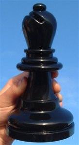 Mega Chess Buy Individual Chess Pieces MegaChess 6 Inch Dark Plastic Bishop Giant Chess Piece