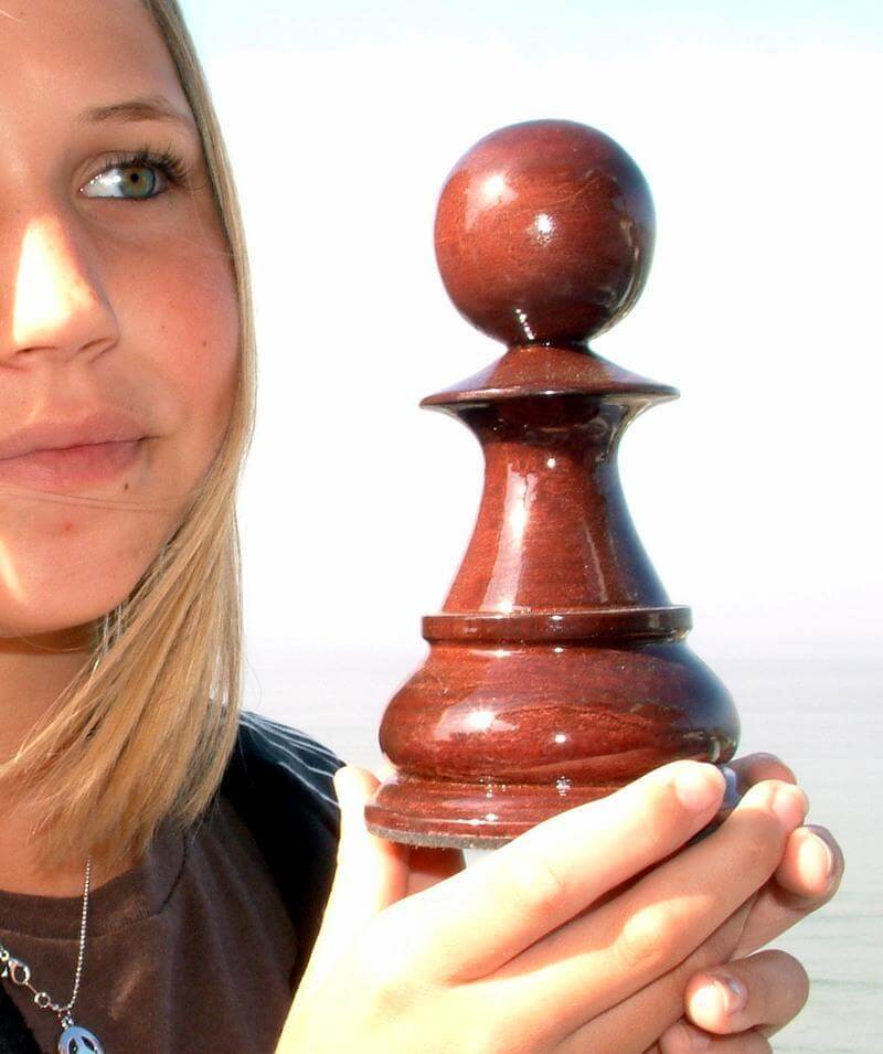 Mega Chess Buy Individual Chess Pieces MegaChess 6 Inch Dark Teak Pawn Giant Chess Piece