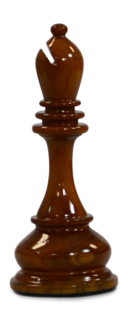 Mega Chess Buy Individual Chess Pieces MegaChess 6 Inch Light Teak Bishop Giant Chess Piece