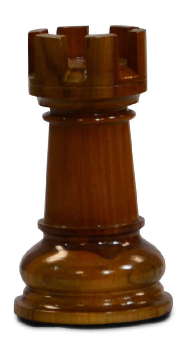 Mega Chess Buy Individual Chess Pieces MegaChess 7 Inch Light Teak Rook Giant Chess Piece