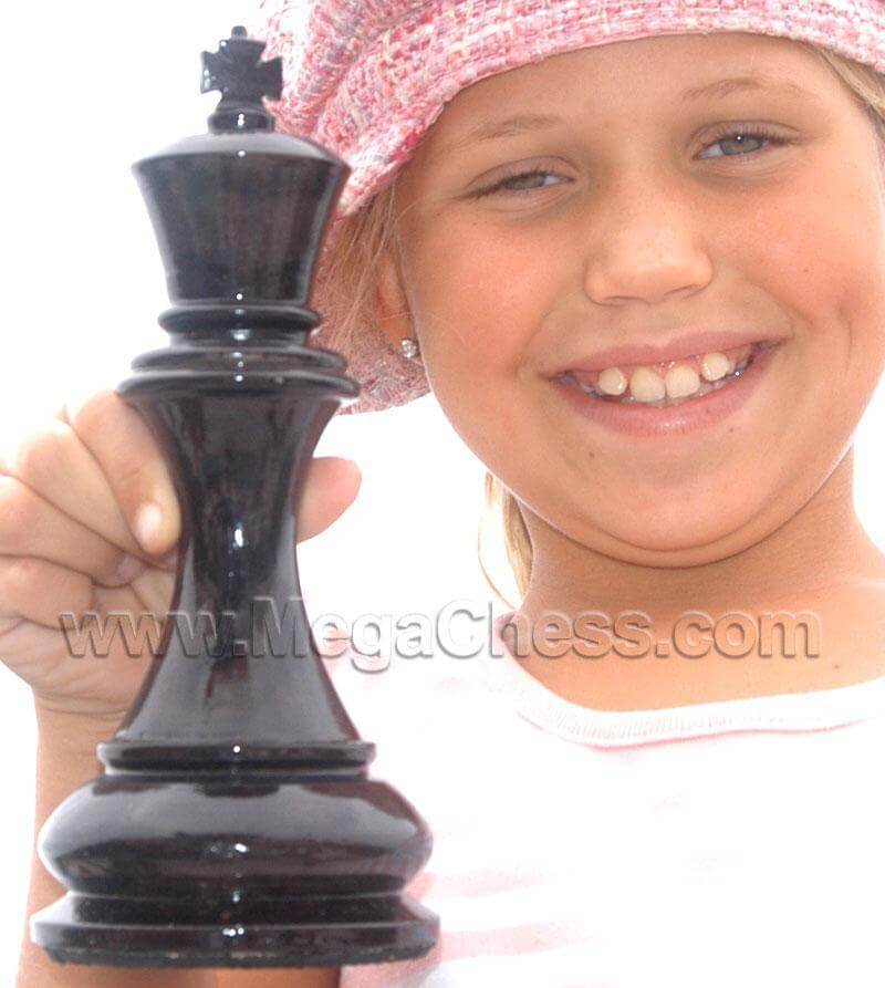 Mega Chess Buy Individual Chess Pieces MegaChess 8 Inch Dark Teak King Giant Chess Piece