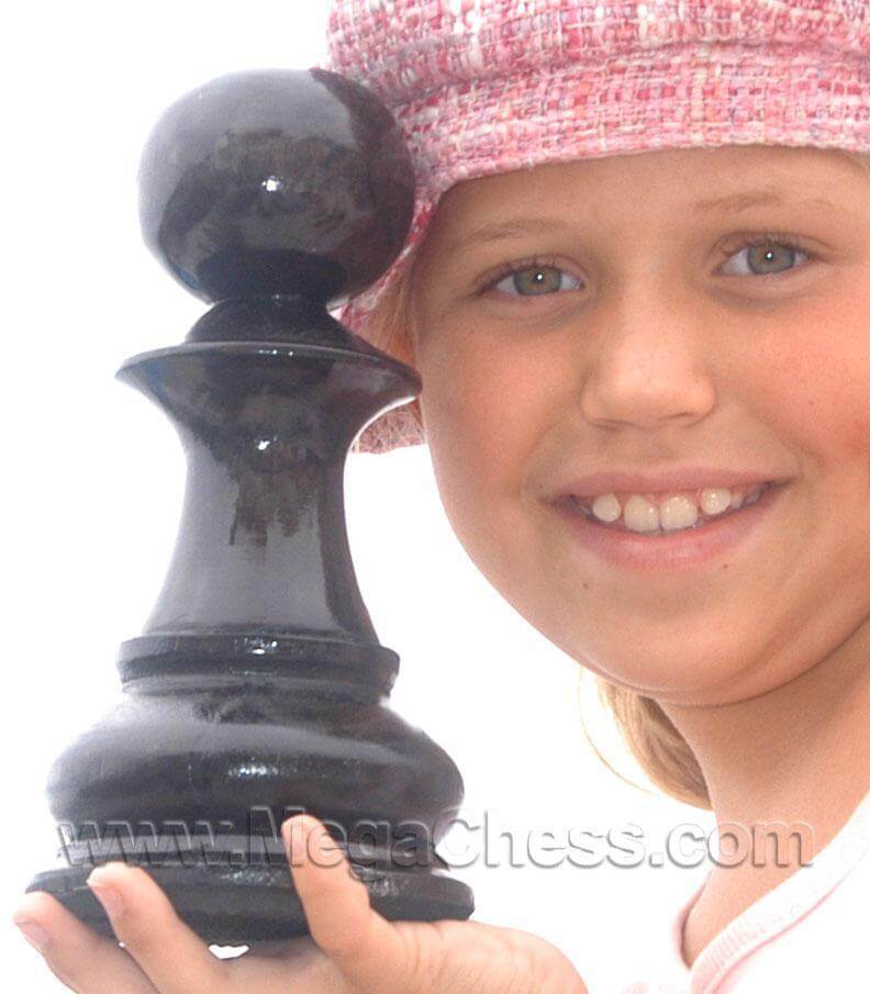 Mega Chess Buy Individual Chess Pieces MegaChess 8 Inch Dark Teak Pawn Giant Chess Piece