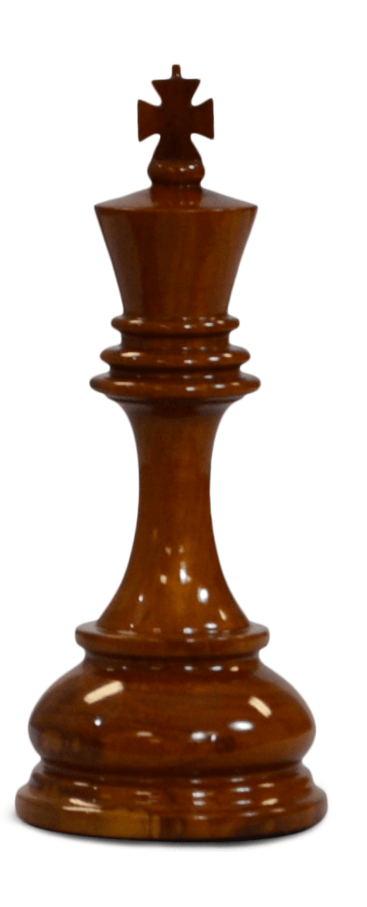 Mega Chess Buy Individual Chess Pieces MegaChess 8 Inch Light Teak King Giant Chess Piece