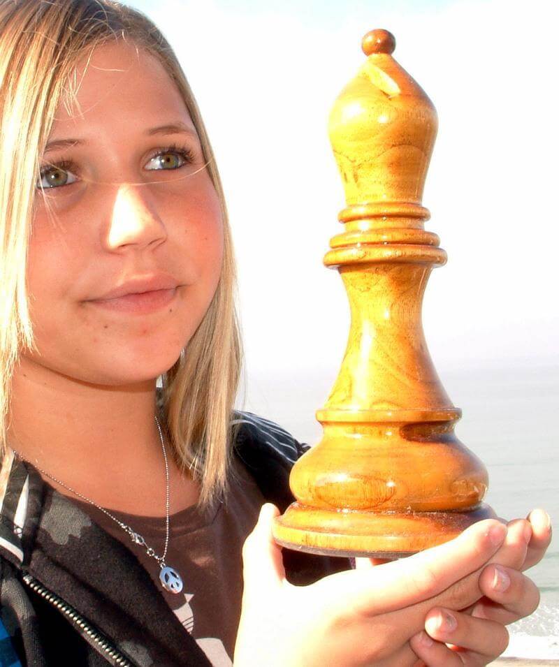 Mega Chess Buy Individual Chess Pieces MegaChess 9 Inch Light Teak Bishop Giant Chess Piece