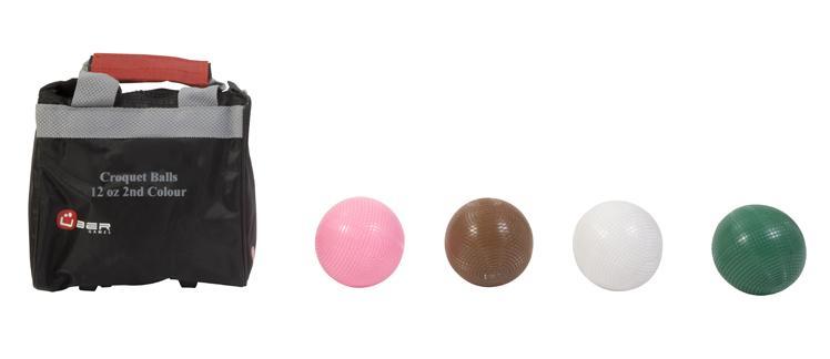 Mega Chess Croquet Sets 16oz Composite / Brown, Pink, White, Green UBER Games Croquet Balls