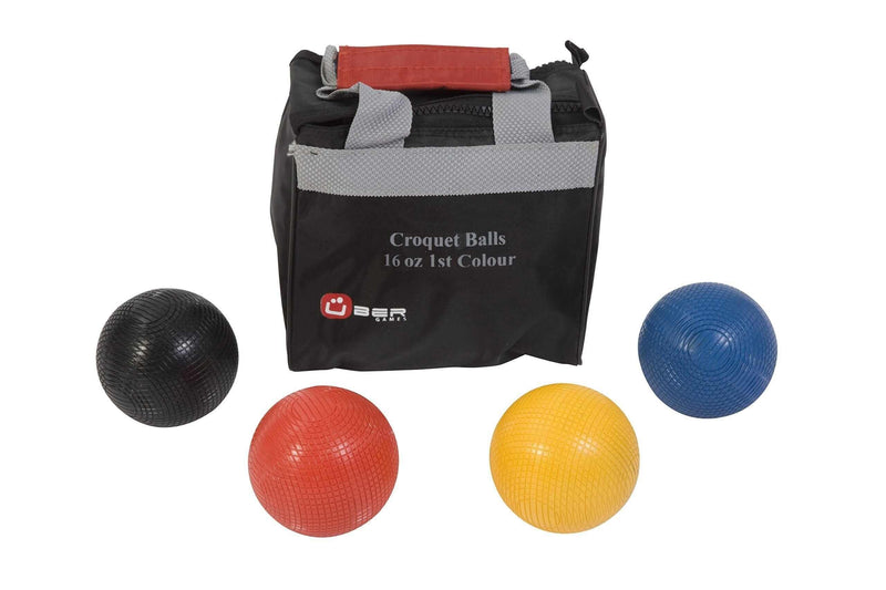 Mega Chess Croquet Sets 16oz Composite / Red, Yellow, Blue, Black UBER Games Croquet Balls