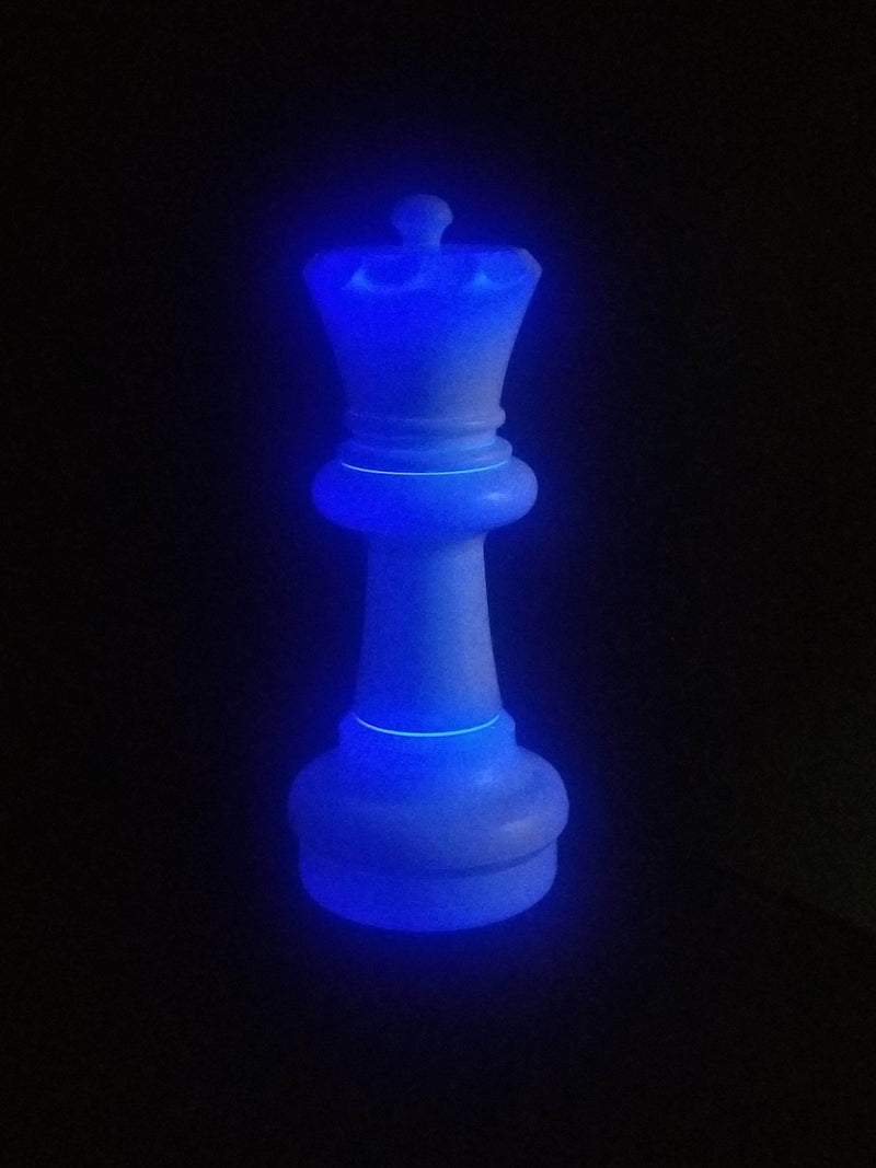 Mega Chess Floor Games MegaChess 23 Inch LED Queen Individual Plastic Chess Piece - Blue