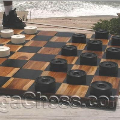 Mega Chess Giant Checkers Custom MegaChess 4 Inch Plastic Giant Checkers