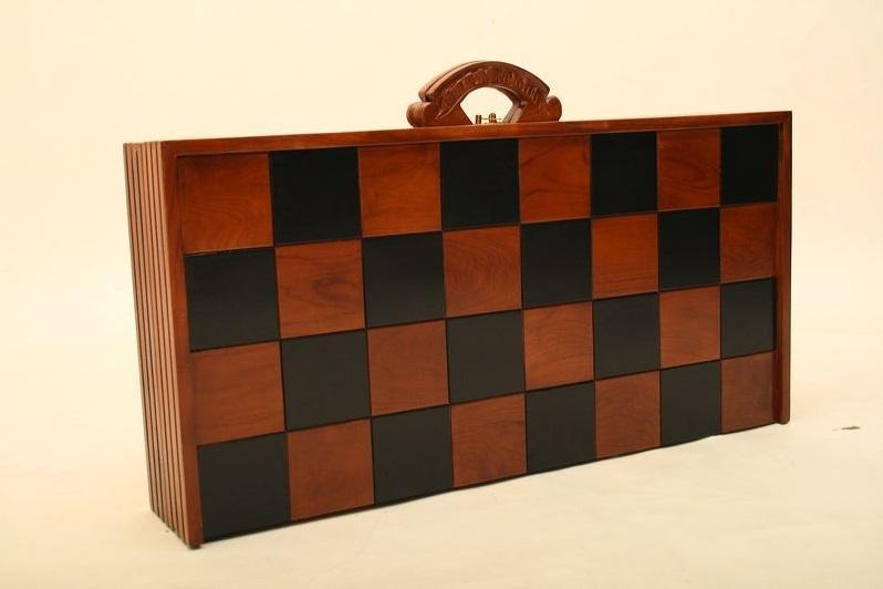 Mega Chess Giant Chess Boards MegaChess MegaBox Teak Giant Chess Board With 4 Inch Squares - 2' 10" x 2' 10"