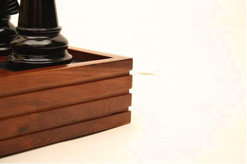 Mega Chess Giant Chess Boards MegaChess MegaBox Teak Giant Chess Board With 4 Inch Squares - 2' 10" x 2' 10"