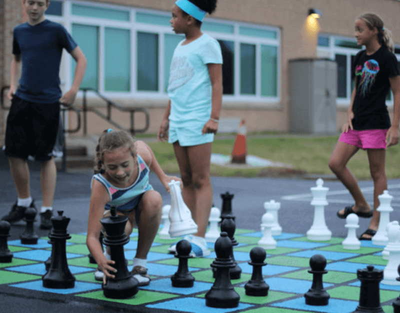 Mega Chess Giant Chess Boards MegaChess Template For Giant Chess Board With 13 Inch Squares 8' 8" x 8' 8"