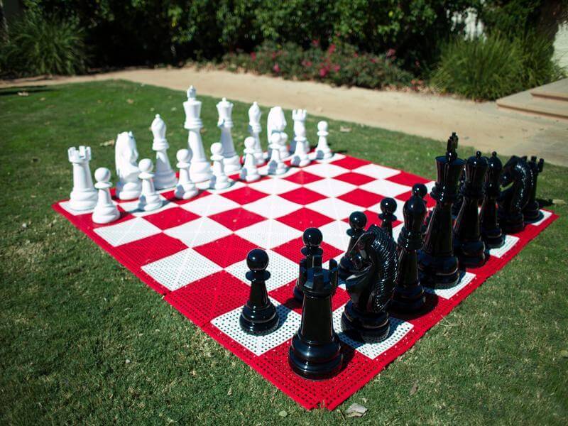 Mega Chess Giant Chess Sets MegaChess 24 Inch Fiberglass Giant Chess Set