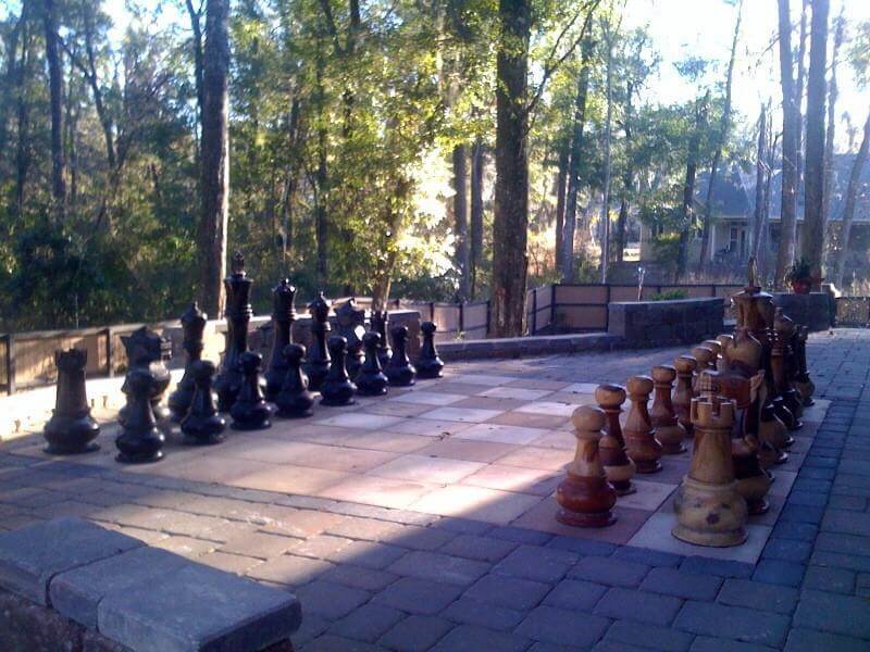 Mega Chess Giant Chess Sets MegaChess 48-Inch Teak Giant Chess Set