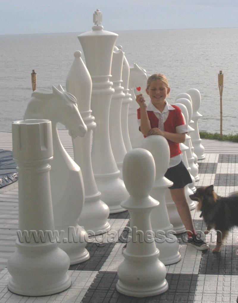 Mega Chess Giant Chess Sets MegaChess 72 Inch Fiberglass Giant Chess Set